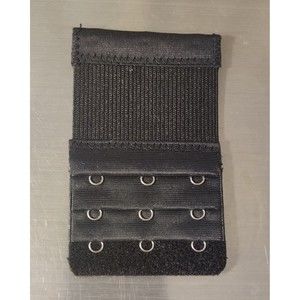 Adjustable Bra band extender 3 hook 3 rows in White Black or Beige 3.5 X 2.75 in